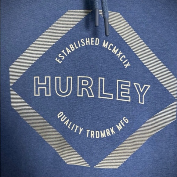 Hurley Men's Navy Pullover Hoodie - Picture 3 of 7